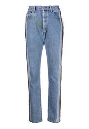 Sami Miro Vintage Jeans slim con cuciture a vista - Blu