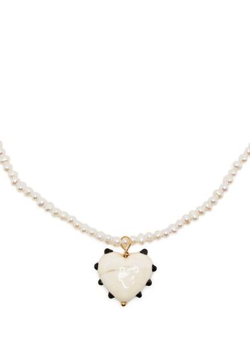 Sandralexandra Milagros pearl necklace - Bianco