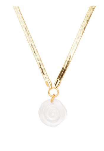 Sandralexandra snake-chain pendant necklace - Oro