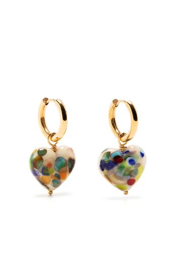 Sandralexandra Heart drop earrings - Oro