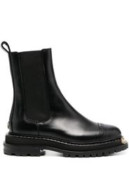 mid-calf leather boots