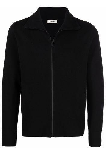 SANDRO Cardigan a collo alto - Nero