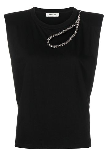 SANDRO cut-out tank top - Nero