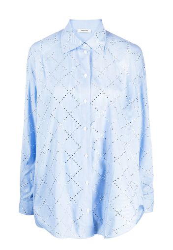 SANDRO Camicia Janeiro con strass - Blu