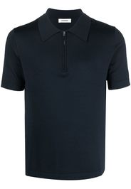 SANDRO Pablo zip-up polo shirt - Blu