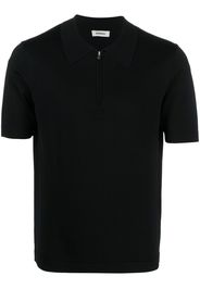 SANDRO Polo con mezza zip - Nero