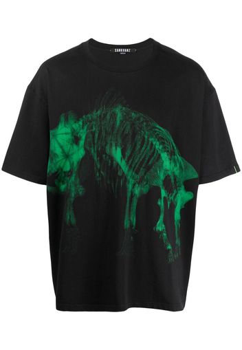 Sankuanz T-shirt con stampa - Nero