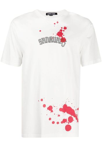 Sankuanz T-shirt con stampa - Bianco