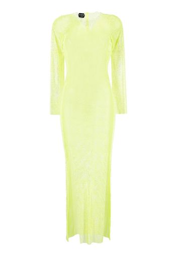 SANTA BRANDS Diamond sheer maxi dress - Verde