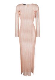 SANTA BRANDS rhinestone-embellished sheer maxi-dress - Rosa