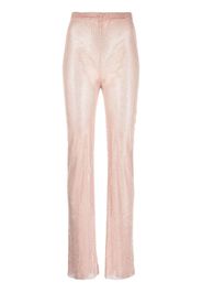 Santa Brands rhinestone-embellished straight trousers - Rosa