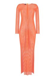 Santa Brands semi-sheer dress - Arancione