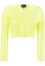 Santa Brands semi-sheer crop top - Verde