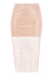 Santa Brands semi-sheer midi skirt - Rosa