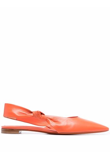 Santoni knotted slingback sandals - Arancione