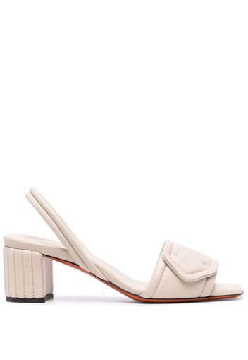 Santoni leather slingback sandals - Toni neutri