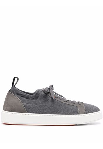 Santoni low-top lace-up sneakers - Grigio