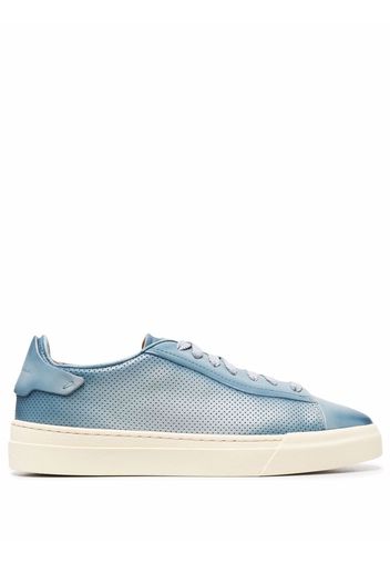 Santoni faded low-top sneakers - Blu