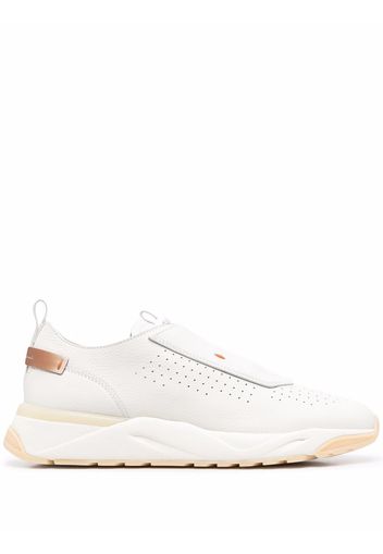 Santoni Dunghill punched trainers - Bianco