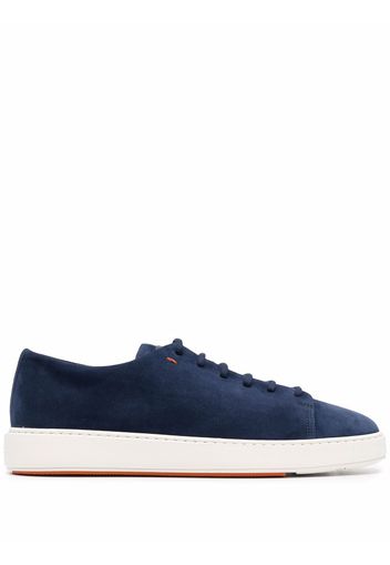 Santoni logo-patch detail sneakers - Blu