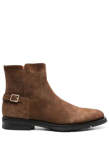 Santoni suede ankle boots - Marrone