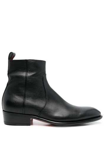 Santoni zipped ankle boots - Nero