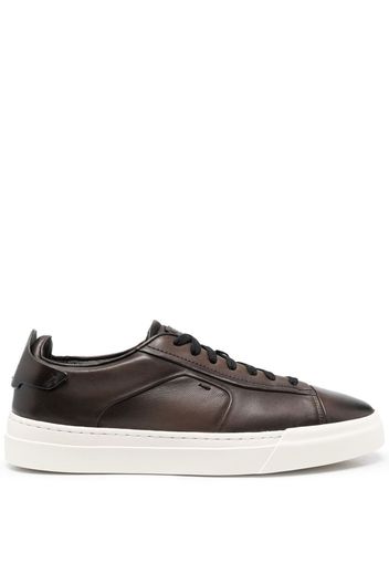 Santoni lace-up low-top snekears - Marrone