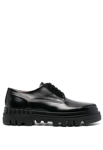 Santoni lug-sole Derby shoes - Nero