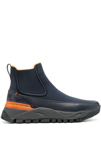 Santoni contrast-panel Chelsea boots - Blu