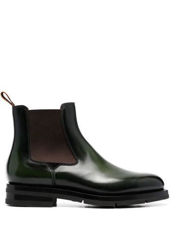 Santoni elasticated side-panel boots - Verde