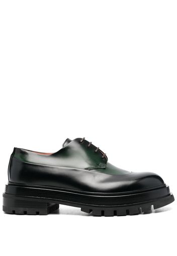 Santoni Elzie panelled Derby shoes - Nero