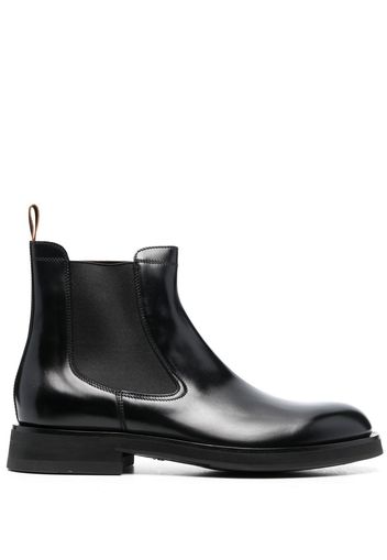 Santoni leather Chelsea boots - Nero