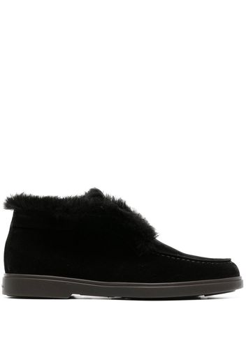 Santoni Mocassini in shearling - Nero