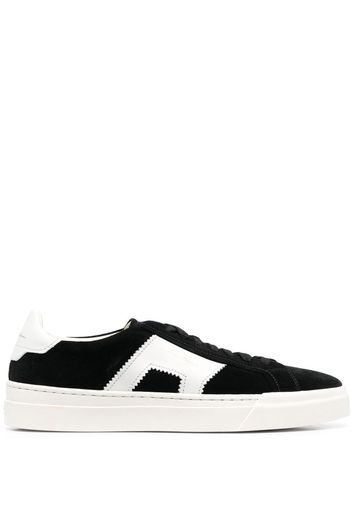 Santoni side logo-detail low-top sneakers - Nero