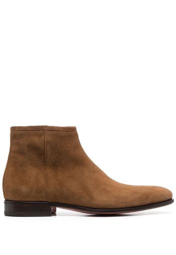 Santoni Perdei side-zip fastening boots - Marrone