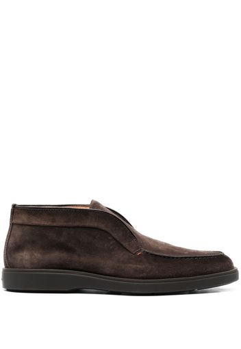 Santoni Desert slip-on suede boots - Marrone