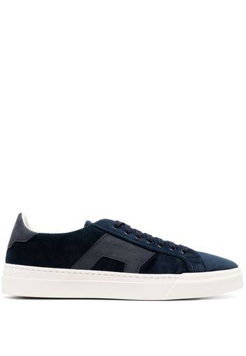 Santoni Double Buckle suede sneakers - Blu