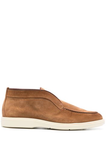 Santoni slip-on suede boots - Marrone