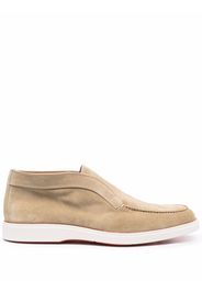 Santoni Pol Elast suede loafers - Toni neutri