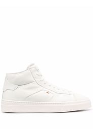 Santoni logo high-top sneakers - Bianco