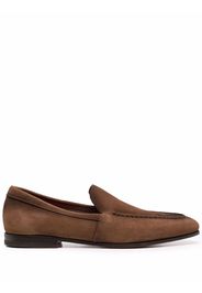 Santoni Daisy suede loafers - Marrone