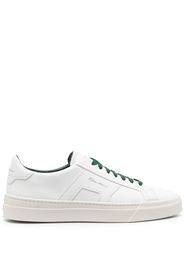 Santoni Double Buckle low-top leather sneakers - Bianco