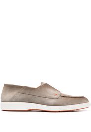 Santoni Godric almond-toe loafers - Marrone