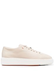 Santoni leather low-top sneakers - Toni neutri