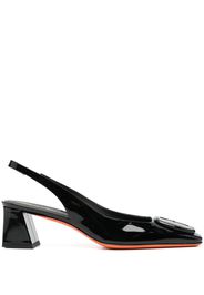 Santoni slingback strap pumps - Nero