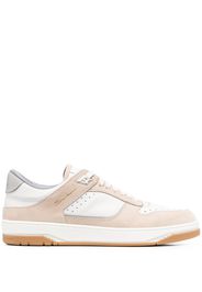 Santoni Haniel panelled leather sneakers - Bianco