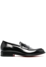 Santoni almond-toe loafers - Nero