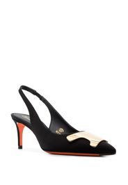 Santoni Sibille slingback pumps - Nero