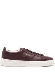 Santoni logo-print low-top sneakers - Rosso