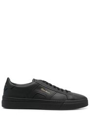 Santoni leather low-top sneakers - Nero